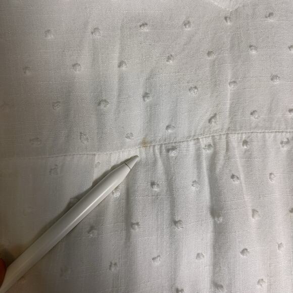 Urban Outfitters Swiss Dots Mini Dress Womens Medium Cottagecore Peasant Soft - Picture 5 of 8